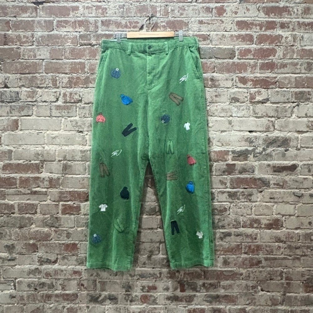 GAP Men's Re-Issue x Sean Wotherspoon Embroidered Corduroy Pants Size 36x34 - Picture 2 of 7